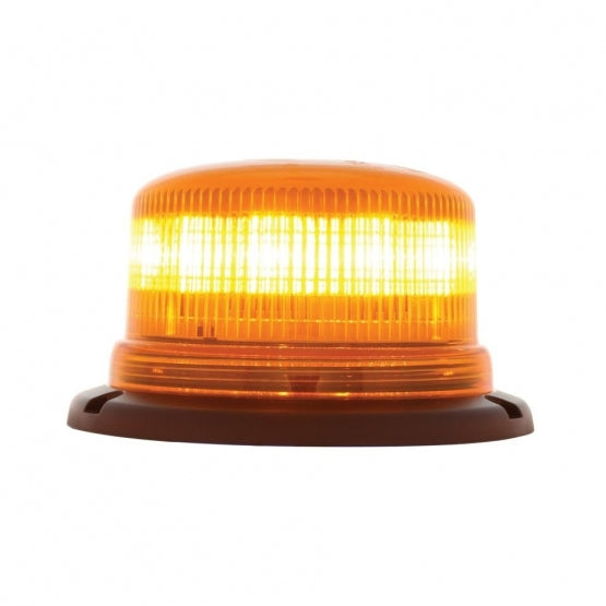 8 High Power LED Low Profile Beacon Light - Permanent Mount