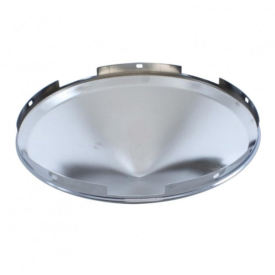 5 Even Notched Stainless Steel Pointed Front Hubcap - 7/16" Lip