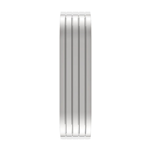 126" 430 Stainless Steel (18ga) Beaded Edge Ribbed Full Fender  54" Spread - SR Series (Pair)