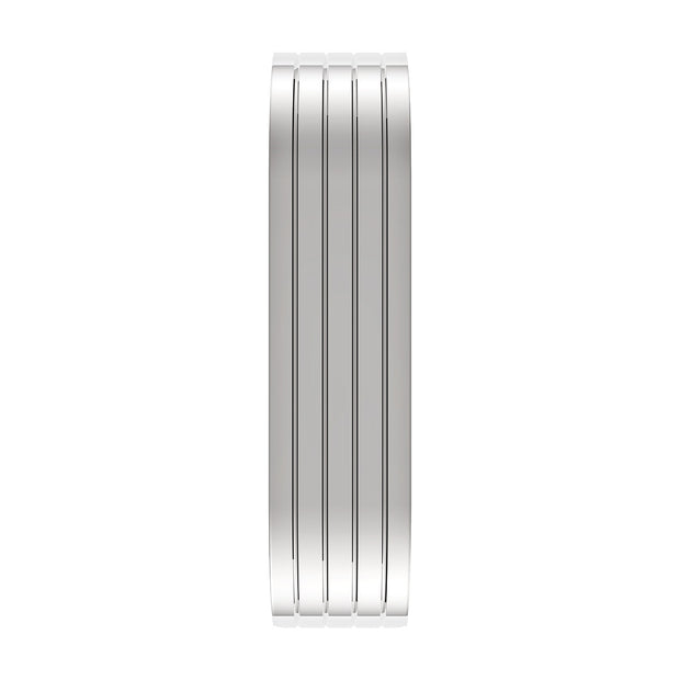 126" 430 Stainless Steel (18ga) Beaded Edge Ribbed Full Fender  54" Spread - SR Series (Pair)