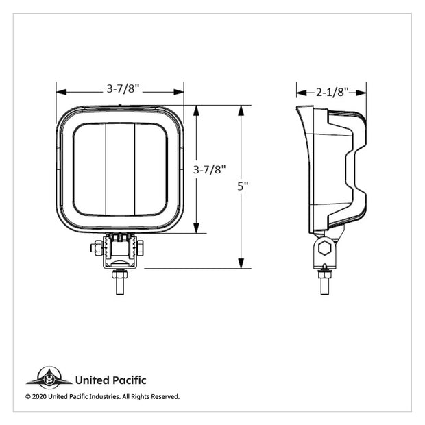 9 LED Square Wide Angle Driving/Work Flood Light (Retail)
