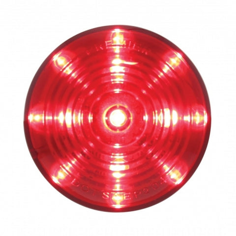 13 LED 2-1/2" Round Roadster Light (Clearance/Marker) - Red LED/Red Lens