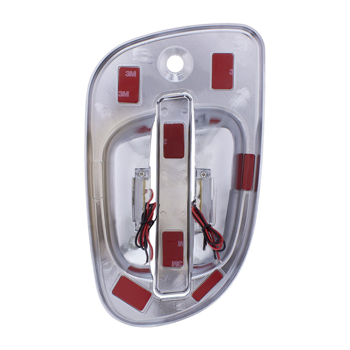 6 Amber LED Chrome Door Handle Cover for 2008-2017 Freightliner Cascadia - Passenger