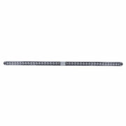 Dual 14 LED 12" Reflector Light Bars With Bezel - Red LED/Clear Lens