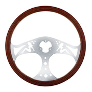 18" Chrome Lady Steering Wheel