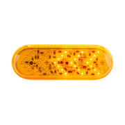 35 LED 6" Oval Sequential Turn Signal Light - Amber LED/Amber Lens