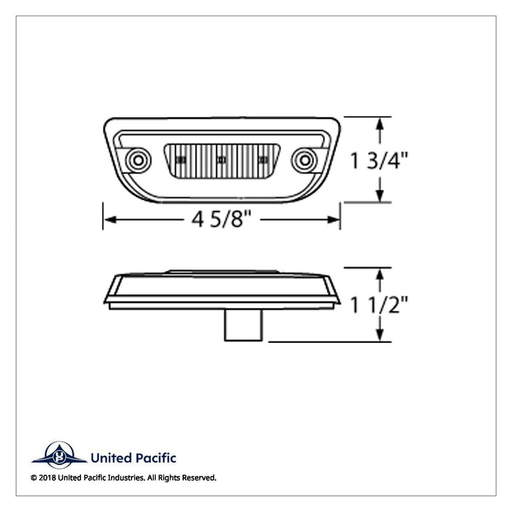 11 LED GloLight Cab Light For Peterbilt 579 &amp; Kenworth T680/T770/T880 - Amber LED/Clear Lens