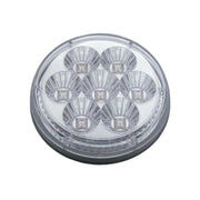 7 LED 4" Reflector Turn Signal Light - Amber LED/Clear Lens