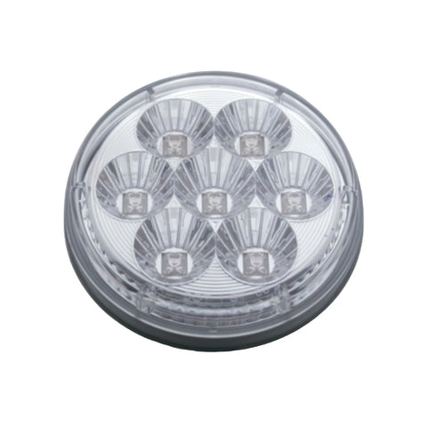 7 LED 4" Reflector Turn Signal Light - Amber LED/Clear Lens