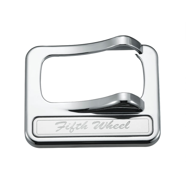 Chrome Plastic Rocker Switch Cover With Stainless Plaque For Peterbilt - Fifth Wheel