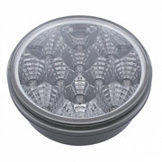12 LED 4" Reflector Auxiliary/Utility Light - White LED/Clear Lens