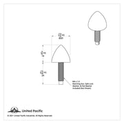Chrome Bullet License Plate Fastener (4-Pack)