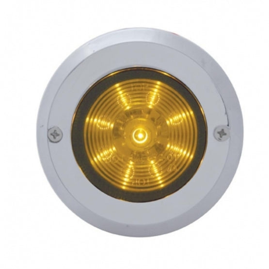2" Chrome Plastic Mirror Light Bezel Without Visor