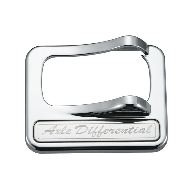 Chrome Plastic Rocker Switch Cover With Stainless Plaque For Peterbilt - Axle Differential