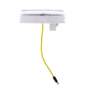 19 LED 4" Round Double Fury Light (Stop, Turn, Tail) With Warning Light - Red & Amber LED/Clear Lens