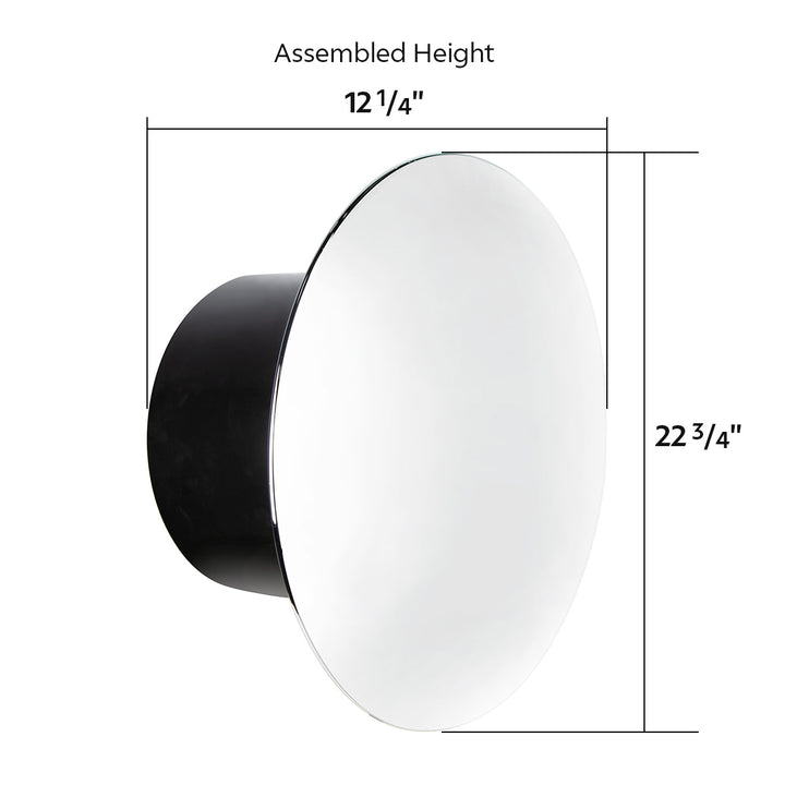 Aero Full-Moon Rear Axle Cover Kit - Chrome