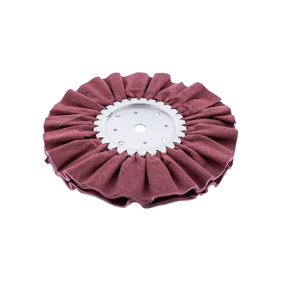 6" Red Treated Airway Buff - 5/8" &amp; 1/2" Arbor