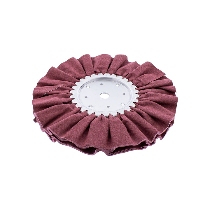 6" Red Treated Airway Buff - 5/8" &amp; 1/2" Arbor