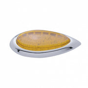 39 LED "Teardrop" Turn Signal Light With Bezel - Amber LED/Amber Lens