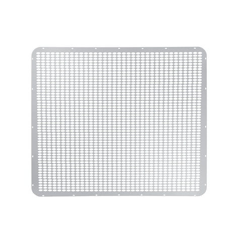 430 Stainless Grille Mesh For Peterbilt 379 With Extended Hood - Straight Oval Holes