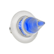 4 LED Dual Function 3/4" Mini Spike Light With SS Bezel (Clearance/Marker) - Blue LED/Clear Lens
