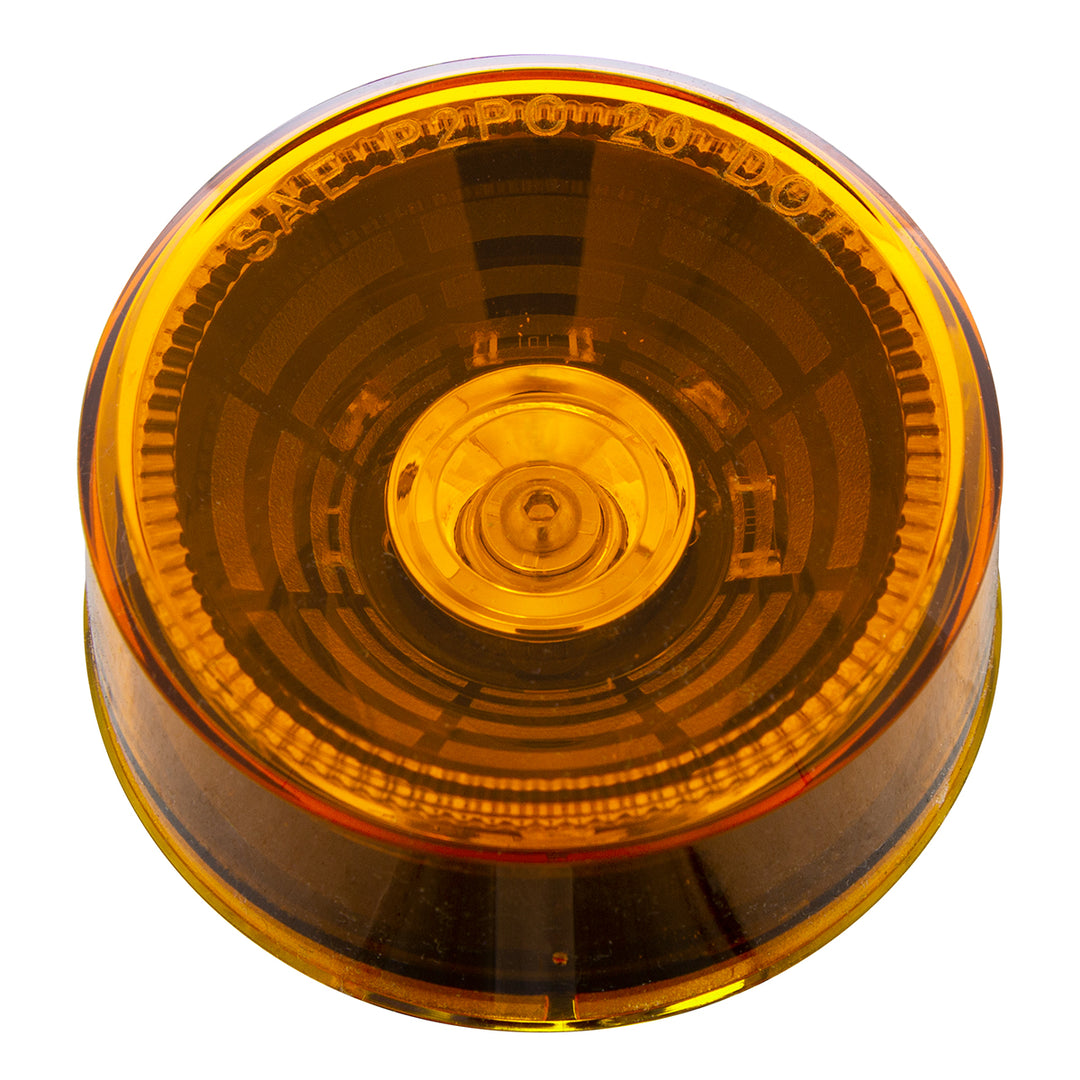 4 LED 2-1/2" Round Abyss Light (Clearance/Marker) - Amber LED/Amber Lens