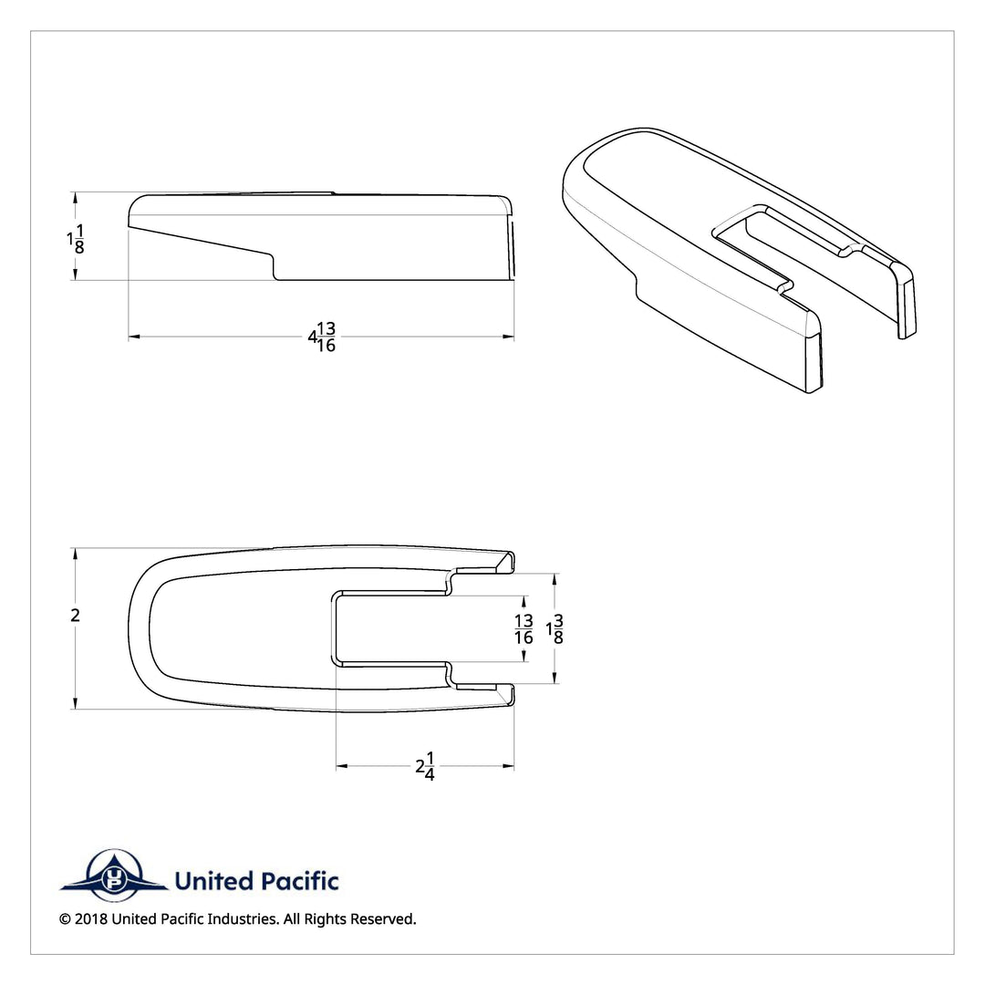 Chrome Hood Latch Cover Set For Kenworth T660 (2008-2016) And Peterbilt 386 (2006-2016)