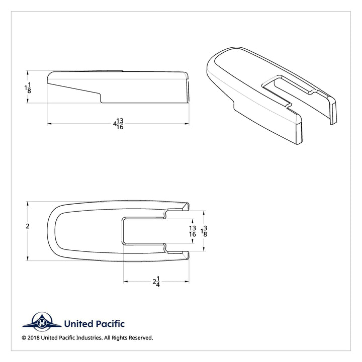 Chrome Hood Latch Cover Set For Kenworth T660 (2008-2016) And Peterbilt 386 (2006-2016)
