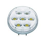 14 LED 4" Round Double Fury Light (Turn Signal) - Amber & White LED/Clear Lens