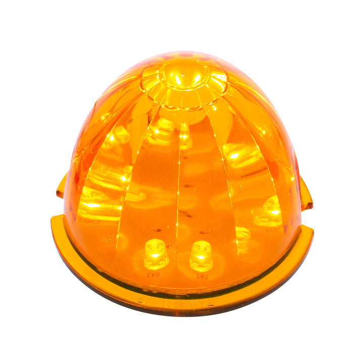 17 LED Dual Function Watermelon Cab Light - Amber LED/Amber Lens