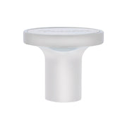 Aluminum Screw-On Air Valve Knob With Stainless Tractor Plaque - Chrome