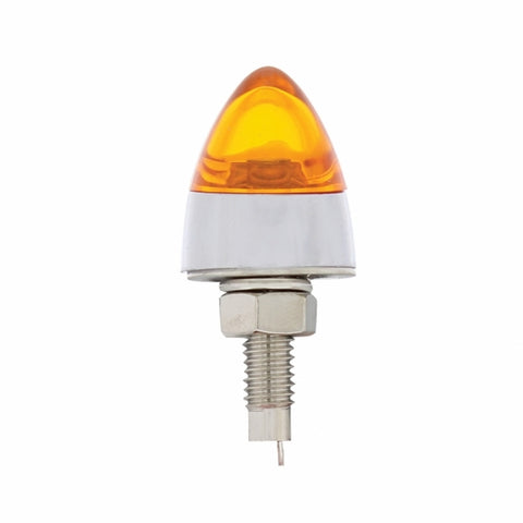 LED Bullet License Plate Fastener - Amber (2-Pack)