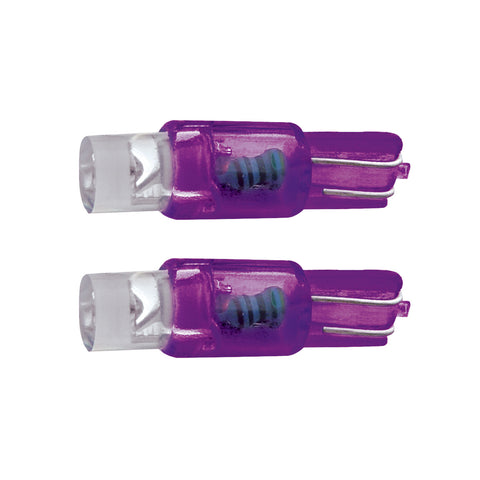 Single Micro LED 37/BP2 Bulb - Purple (2-Pack)