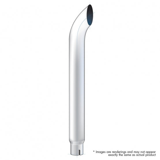 7" Curved Reduce To 5" I.D. Bottom Exhaust - 96" L