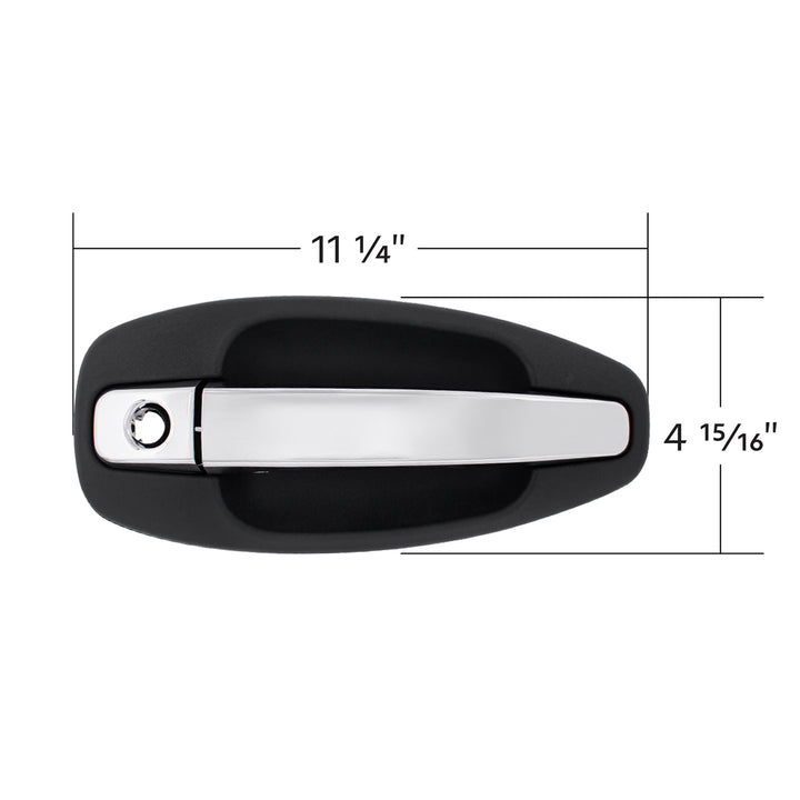 Chrome Exterior Handle For Kenworth T680/T880 (2013-2024) And W990 (2019-2024) - Passenger
