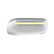 19 LED Rear Headlight Housing Cover For 2008-2023 Peterbilt 389 (Passenger)-Amber LED/Clear Lens