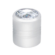 Chrome Round Valve Caps With Clear Crystal (4-Pack)