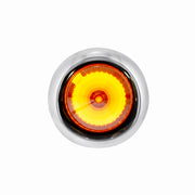 4 LED Dual Function 3/4" Mini Spike Light With SS Bezel (Clearance/Marker) - Amber LED/Amber Lens
