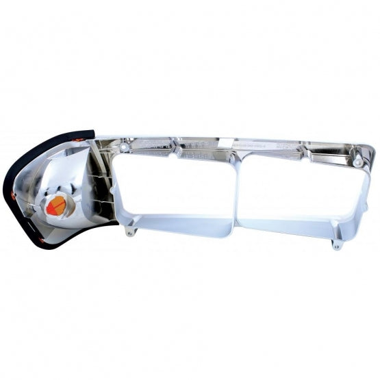 1PC Headlight Bezel With Turn Signal For 1989-2009 Freightliner FLD - Driver