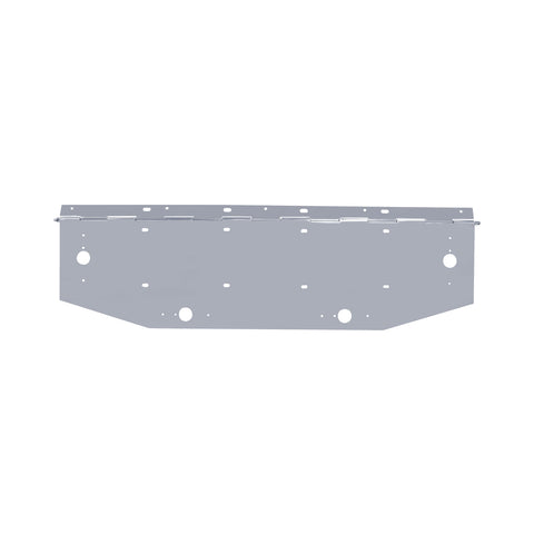 Chrome Double License Plate Holder, Hinged With Holes For Running Lights - 36" Wide