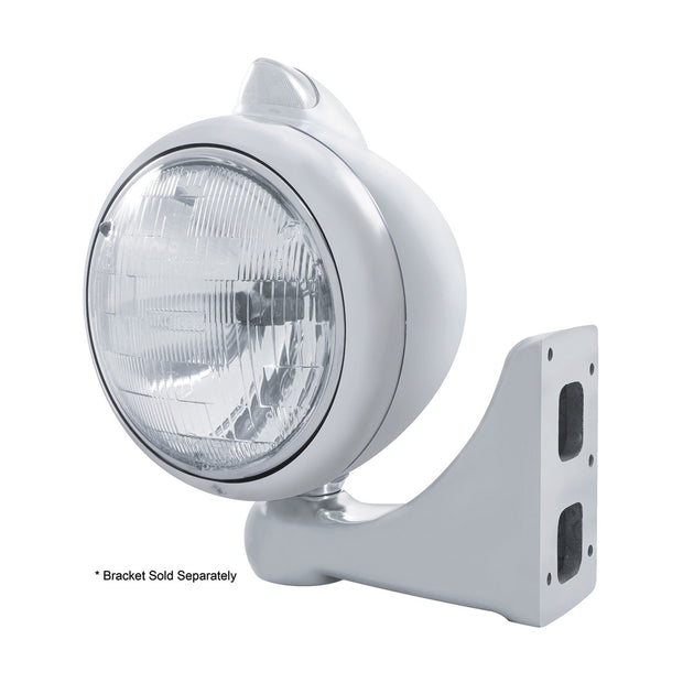 Chrome Guide 682-C Headlight H6024 & Original Style LED Signal - Clear Lens