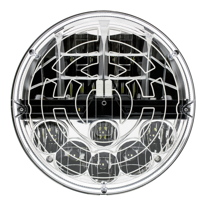 ULTRALIT - Heated 7" LED Headlight With Polycarbonate Lens &amp; Housing