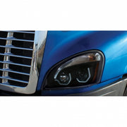 Blackout Projection Headlight With White LED Position Light For 2008-2017 Freightliner Cascadia - Driver