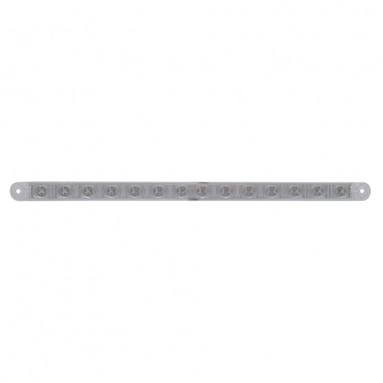14 LED 12" Light Bar (Stop, Turn &amp; Tail) - Red LED/Clear Lens