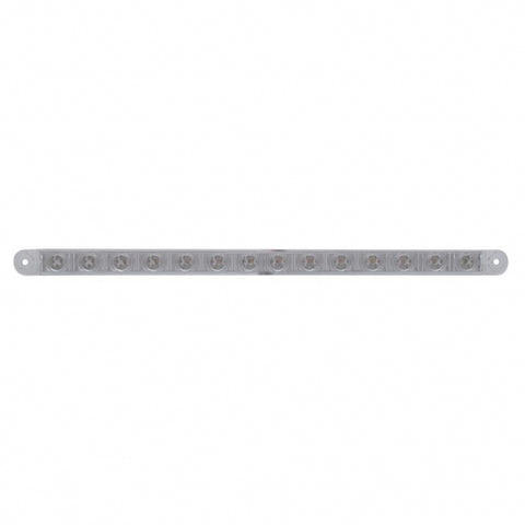 14 LED 12" Light Bar (Stop, Turn & Tail) - Red LED/Clear Lens