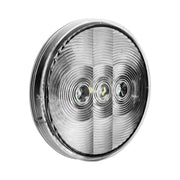 6 LED 4" Round Light (Back-Up)-White LED/Clear Lens