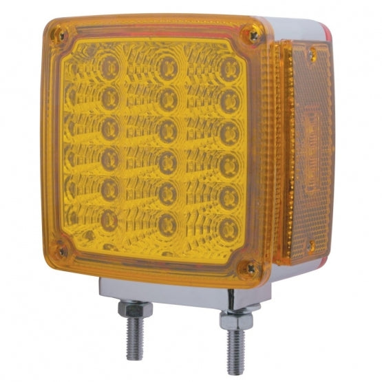 39 LED Reflector Double Face Turn Signal Light (Driver) - Amber &amp; Red LED/Amber &amp; Red Lens