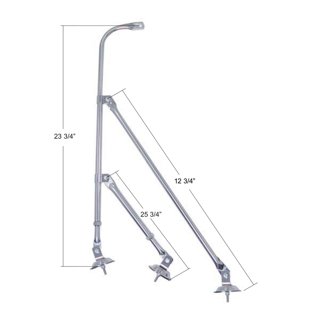 Stainless Tripod Fender Mirror Bracket