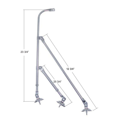 Stainless Tripod Fender Mirror Bracket