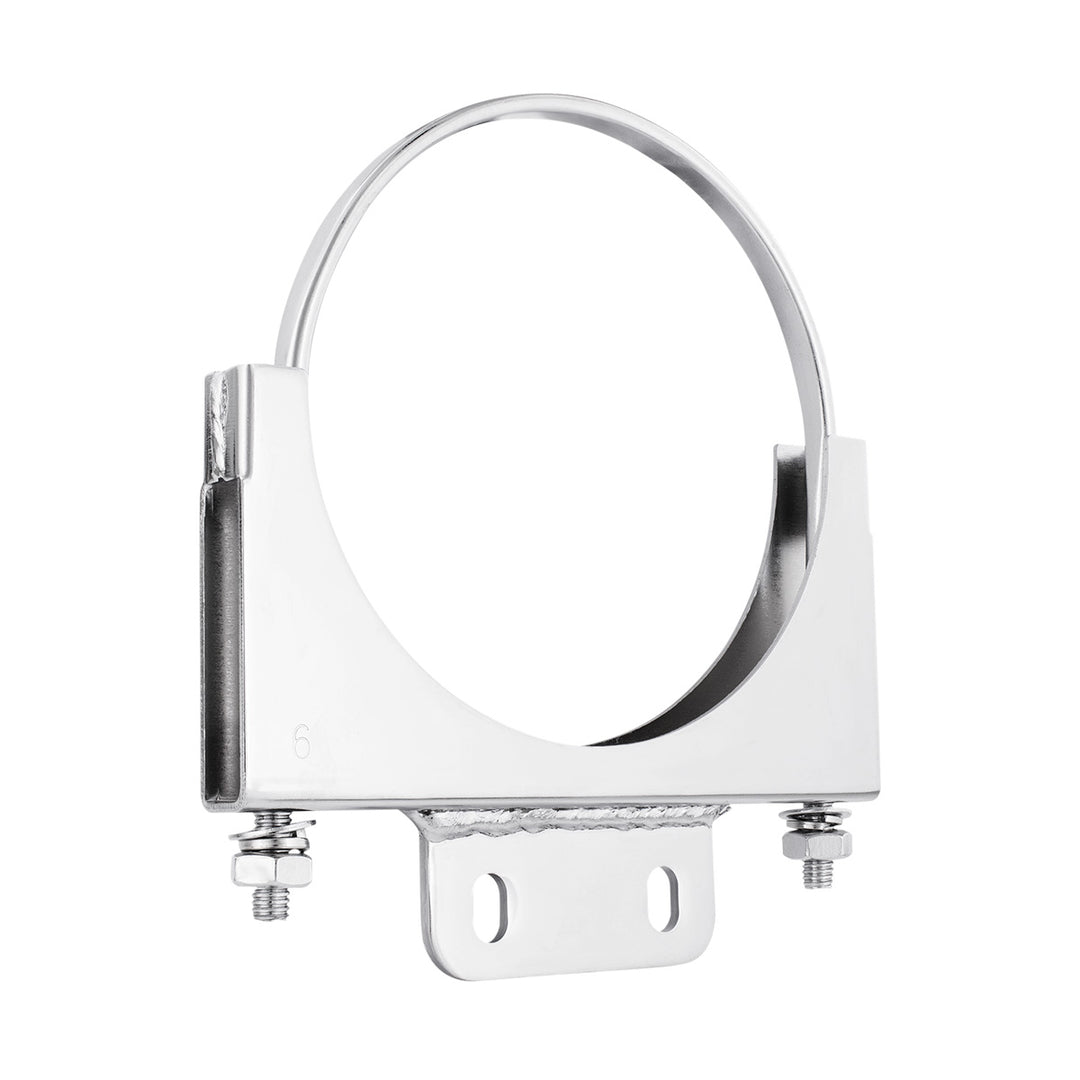 6" Chrome Cab Exhaust Clamp For Peterbilt